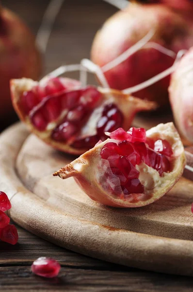 Italian red pomegranates — Stock Photo, Image