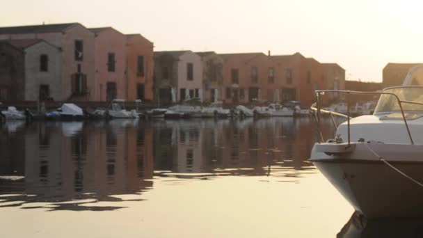 Rivière au coucher du soleil, Sardaigne Italie — Video