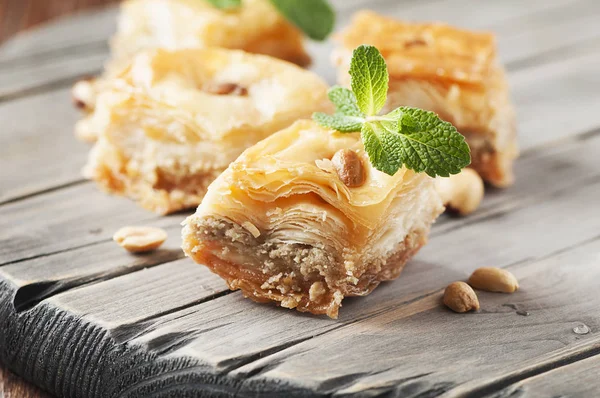 Arabic dessert Baklava — Stock Photo, Image