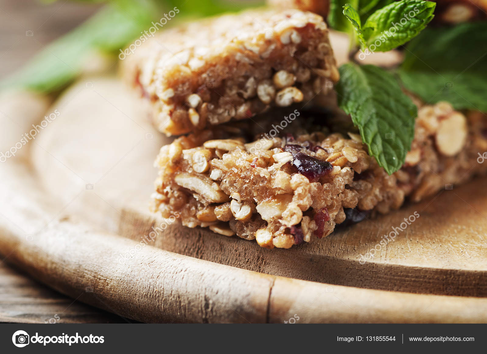 Healthy cereal bars — Stock Photo © Nolonely 131855544