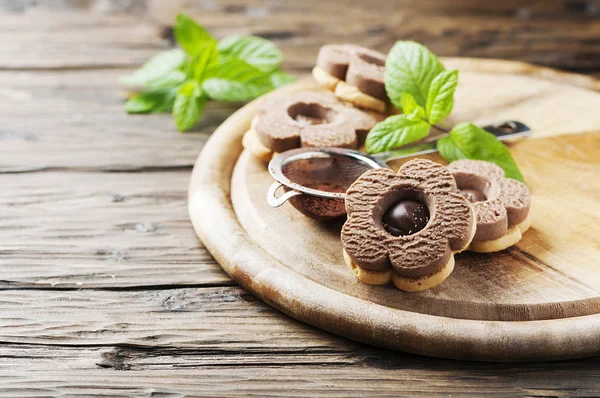 Házi csokoládé cookie-k — Stock Fotó