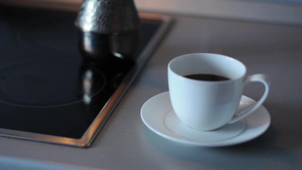 视频的土耳其咖啡的制备 — 图库视频影像
