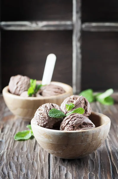 차가운 아이스크림 초콜릿 — 스톡 사진