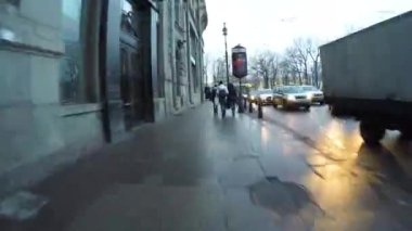 insanlar ve araçların Saint Petersburg