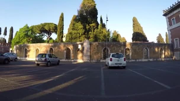 Tráfego de rua em Roma — Vídeo de Stock