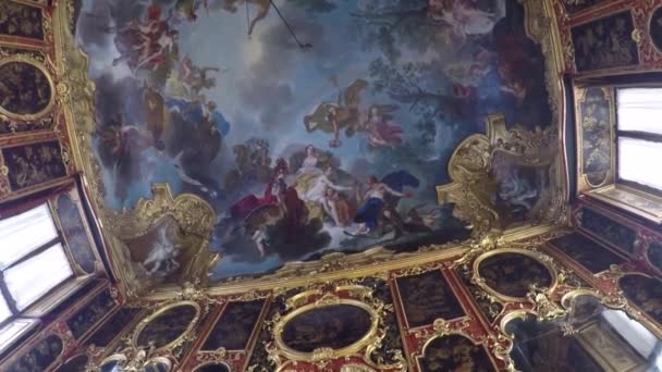 Old Fresco Painting Palace Ceiling Stock Video C Nolonely 177360034