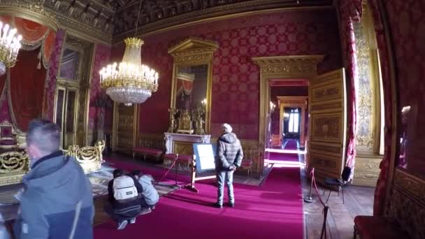 Interior Luxuoso Palácio Italiano Rico Velho — Vídeo de Stock