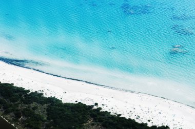 Doğal görünüm şeridinin San Teodoro, Sardunya, İtalya 