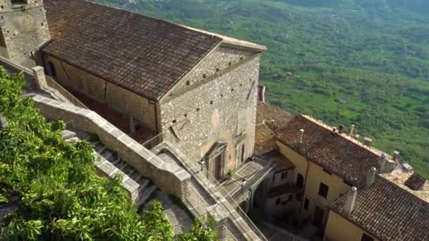 Вид Сверху Закат Червара Рома Италия — стоковое видео