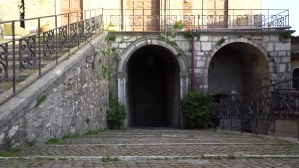 Cervara ローマ イタリアの建物の詳細ビュー — ストック動画