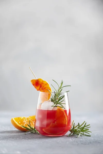 Cocktail with red oranges — Stock Photo, Image