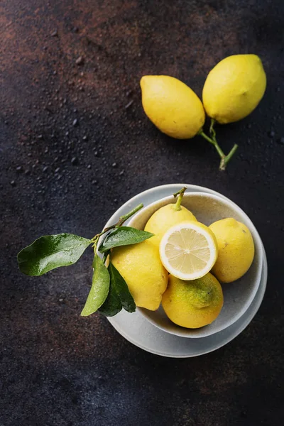 Fresh biological lemons — Stok fotoğraf