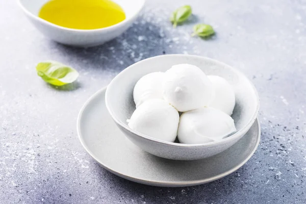 Mozzarella Formaggio Italiano Con Latte Bufala Immagine Messa Fuoco Selettiva — Foto Stock