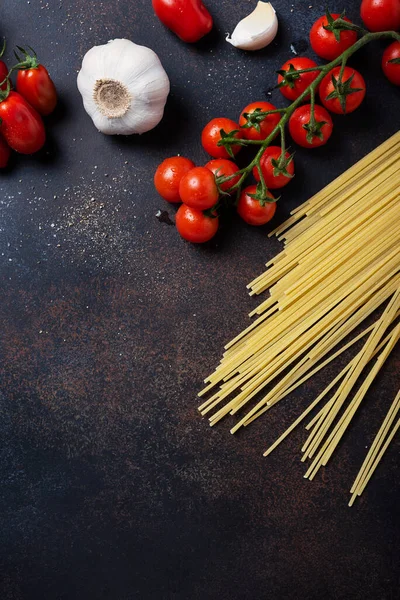 이탈리아 파스타 요리의 스파게티 토마토 이미지 — 스톡 사진