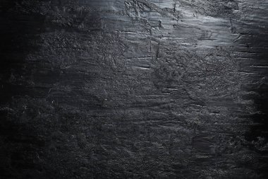 Tüm tasarım için boş şablona sahip soyut koyu dokuma ve kaba duvar arkaplanı veya duvar kağıdı