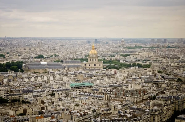 Vue Aérienne Paris Depuis Tour Eiffel France — Photo