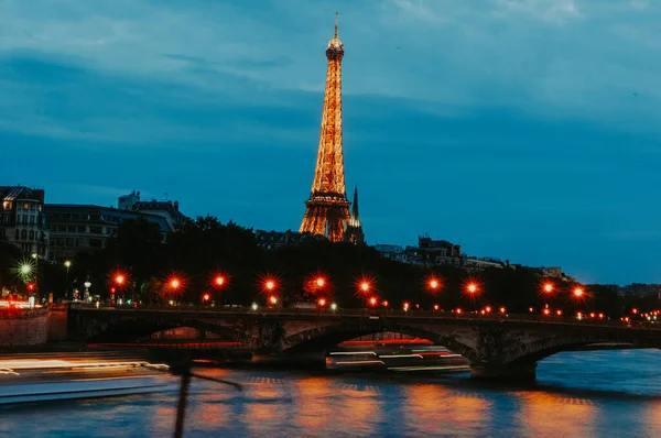 Tour Eiffel Nuit Paris — Photo