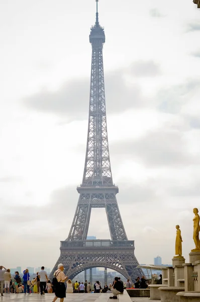 Look Afar Gorgeous Eiffel Tower Stock Image