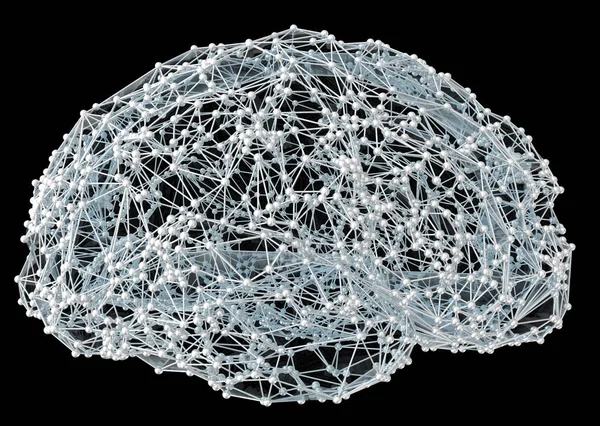 Abstract brain. Network connection background