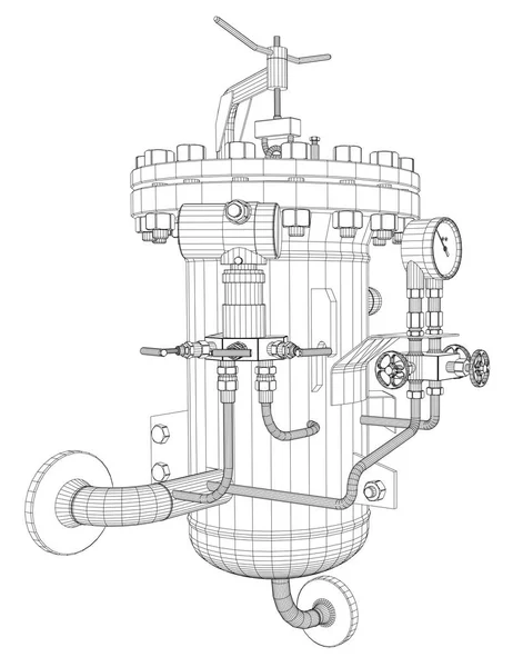 Industrial valve. 3d illustration — Stock Photo © cherezoff #189946242