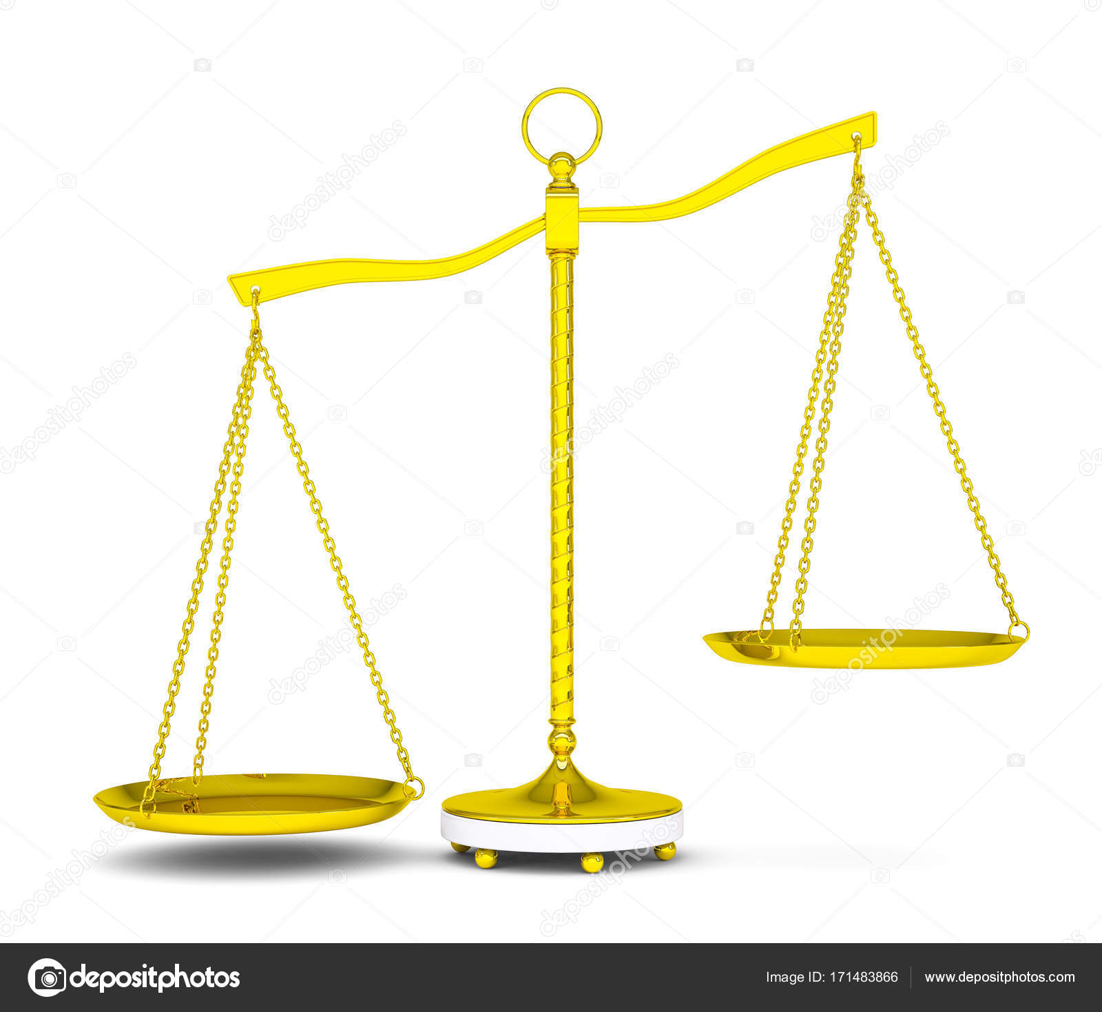 Balance scale over white background — Stock Photo © cherezoff ...