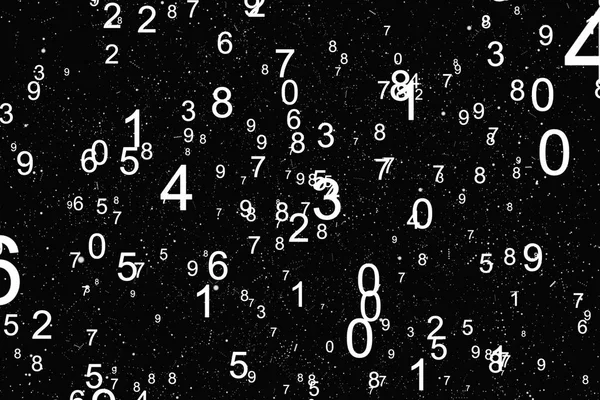 Abstract math number background