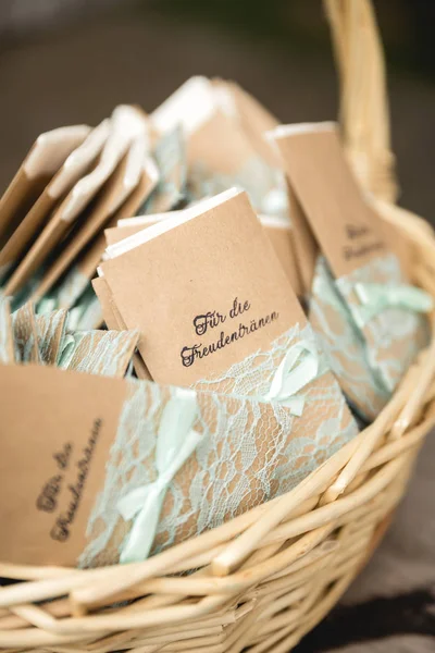 Pañuelos para ceremonia de boda —  Fotos de Stock