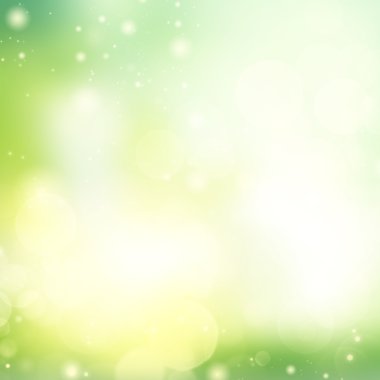 Yeşil ve sarı bokeh arkaplan