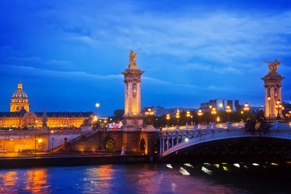 Alexandre iii brug in Parijs, Frankrijk — Stockfoto