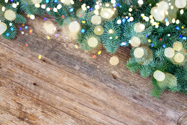 Vers evergreen kerstboom takken — Stockfoto