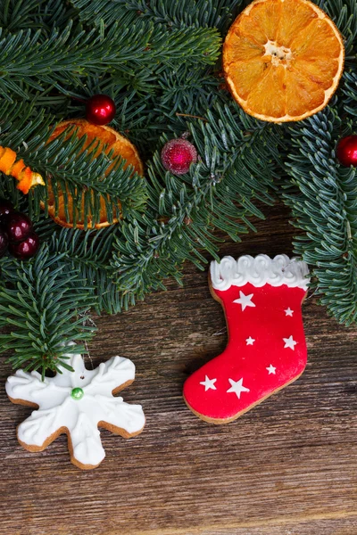 Christmas gingerbread cookies — Stock Photo, Image