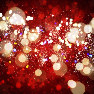 Noel ışıkları ufuk arka plan