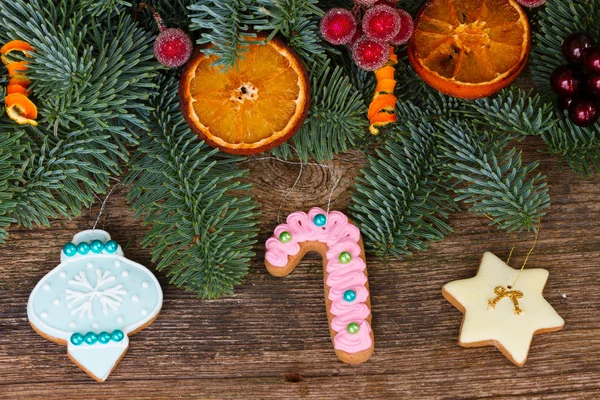 Lebkuchen zu Weihnachten — Stockfoto