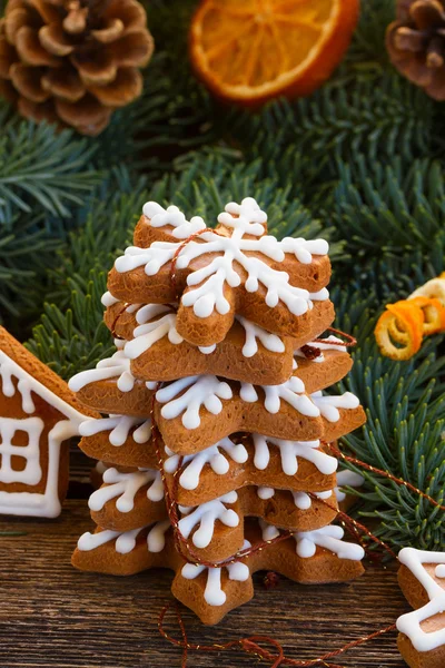 Christmas gingerbread cookies — Stock Photo, Image