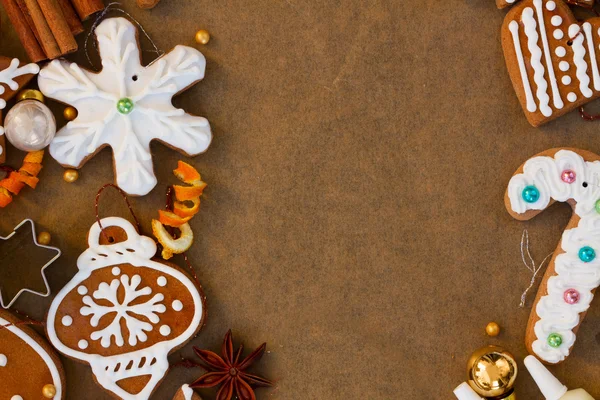 Galletas de jengibre de Navidad —  Fotos de Stock