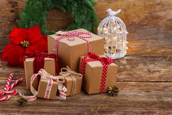 Handgemachte Geschenkboxen — Stockfoto