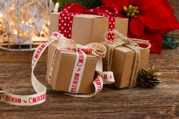 Handmade gift boxes — Stock Photo, Image