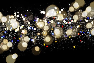 Noel ışıkları ufuk arka plan