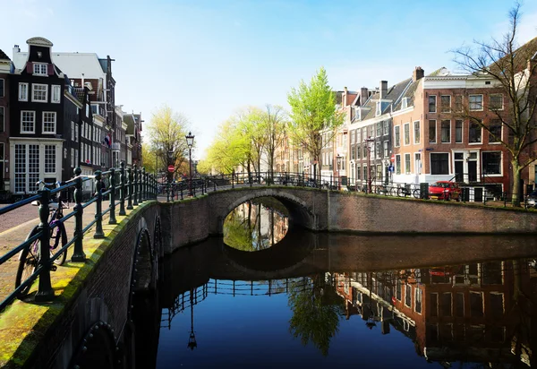 Casas de Amsterdam, Países Bajos —  Fotos de Stock
