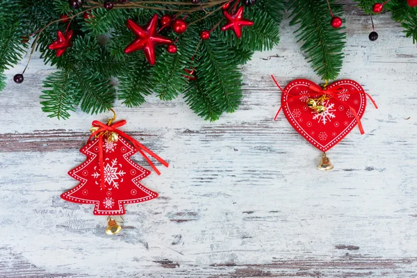 Christmas fresh evergreen tree branches — Stock Photo, Image