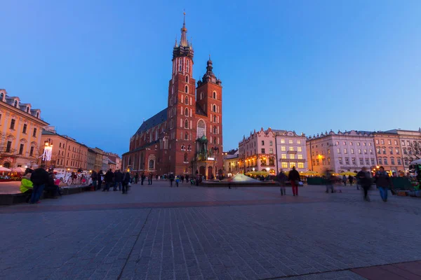 Market square in Krakow, Poland — Stock Photo, Image