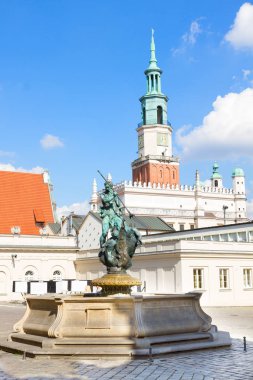 Poznan, Polonya 'daki eski pazar meydanı