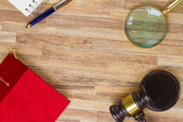 Wooden Law Gavel — Stock Photo, Image