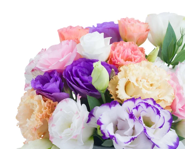 Fleurs roses, blanches et violettes — Photo