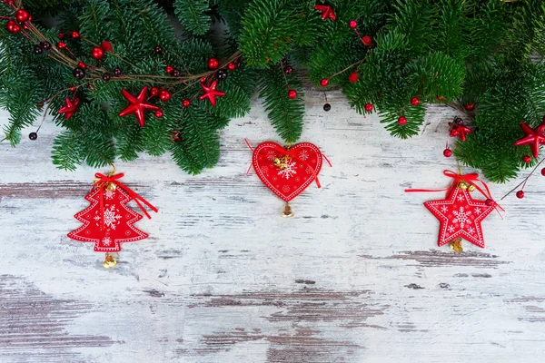 Karácsonyi friss örökzöld fa ágai — Stock Fotó