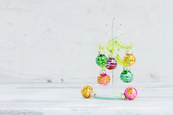 Vánoční stromeček s míčky — Stock fotografie