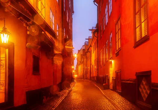 Gamla Stan la nuit, Stockholm — Photo