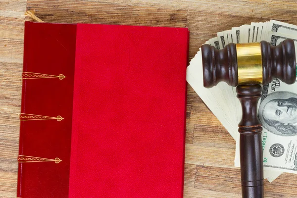 Martelletto di legge in legno — Foto Stock