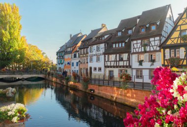 Colmar, güzel şehir Alsace, Fransa