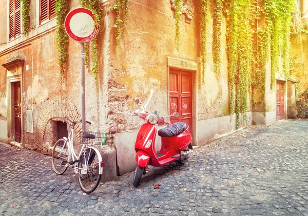 Rue à Trastevere, Rome, Italie — Photo